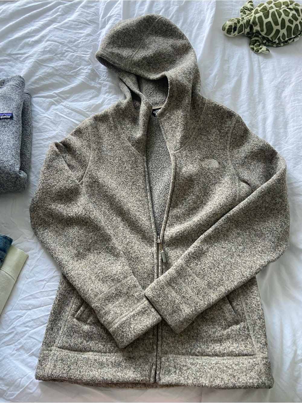 The North Face Men's Hooded Zip Sweater - Heather Brown